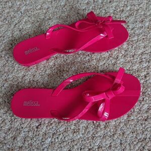 Melissa Hot pink HARMONIC BOW III sandals size 6
